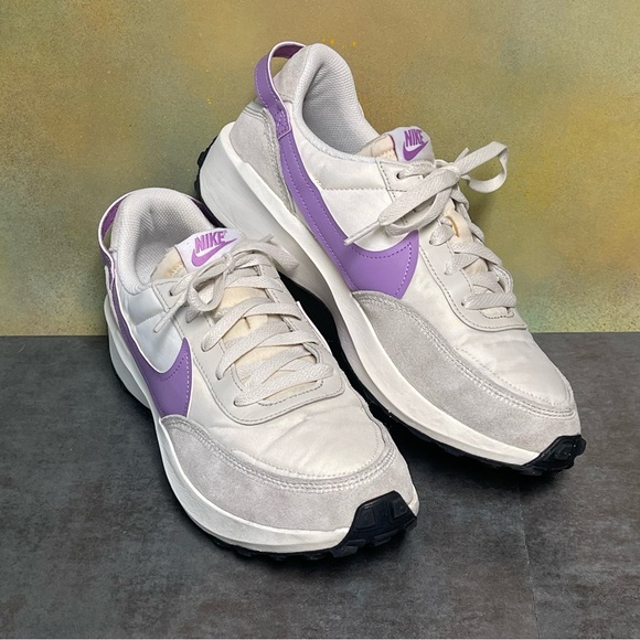 Nike Waffle Debut Women's Sail White/Lilac Retro Style Sneakers Sz 10 - Picture 13 of 16